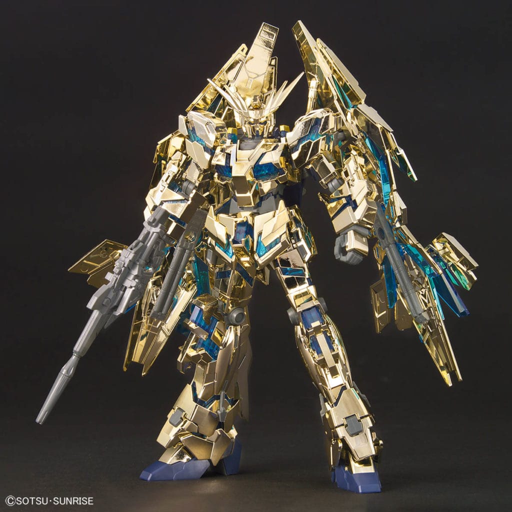 ユニコーンガンダム3号機 フェネクス(デストロイモード)GOLD & SILVER COATING SET