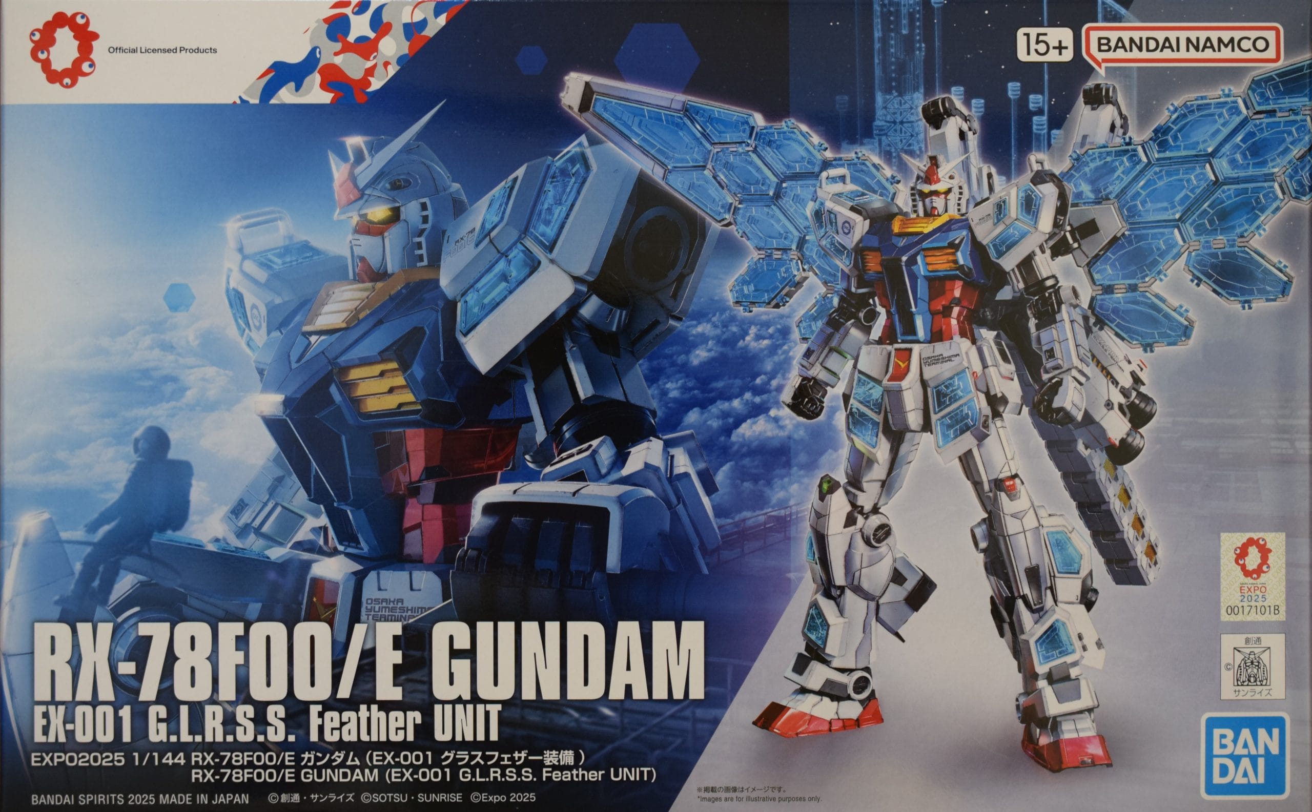 EXPO2025 1/144 RX78F00/E ガンダム（EX-001 グラスフェザー装備）　パーツリスト